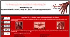 Desktop Screenshot of henna-tattoos-kits.com